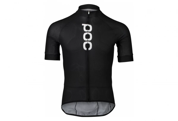 Maillot Manches Courtes Poc Essential Road Logo Noir