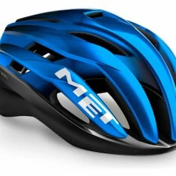 Casque Route Met Trenta Mips Noir Bleu Métallisés Mat Brillant 2021