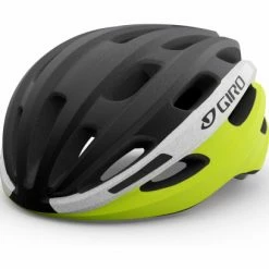 Casque Giro Isode Noir Mat Jaune Fluo 2022 Gris