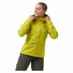 Veste Imperméable Femme Odlo Ride Easy Waterproof Jaune