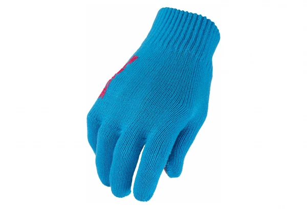 Paire De Gants Longs Supacaz Knitz Bleu Rose Noir / Rouge