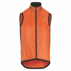 Veste Coupe-Vent Déperlant Sans Manches Assos Mille GT Orange Rouge Lolly