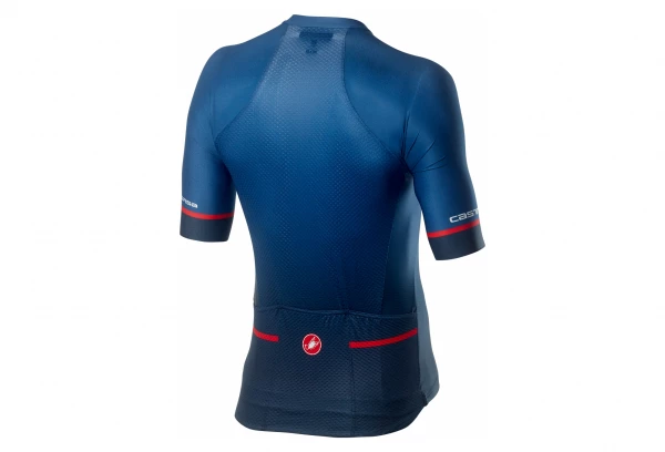 Maillot Manches Courtes Castelli Aero Race 6.0 Bleu Dark Infinity – Image 2