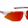 Lunettes AZR GALIBIER Blanc / Rouge Ecran Rouge Multicouche