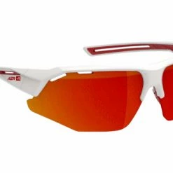 Lunettes AZR GALIBIER Blanc / Rouge Ecran Rouge Multicouche