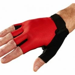 Gants Courts Bontrager Solstice Gel Rouge Jaune / Noir