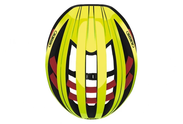 Casque Abus Aventor Jaune Fluo Rouge – Image 4