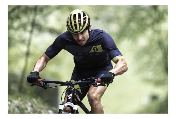 Casque Abus Aventor Jaune Fluo Rouge – Image 5