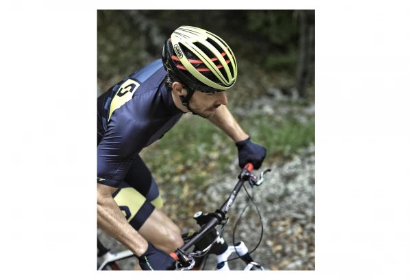 Casque Abus Aventor Jaune Fluo Rouge – Image 6