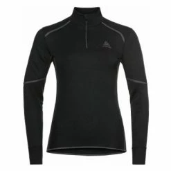 Maillot Manches Longues 1/2 Zip Odlo Active X-Warm Eco Noir Femme