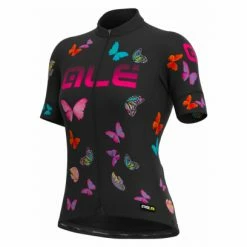 Maillot Manches Courtes Femme Alé Butterfly Noir