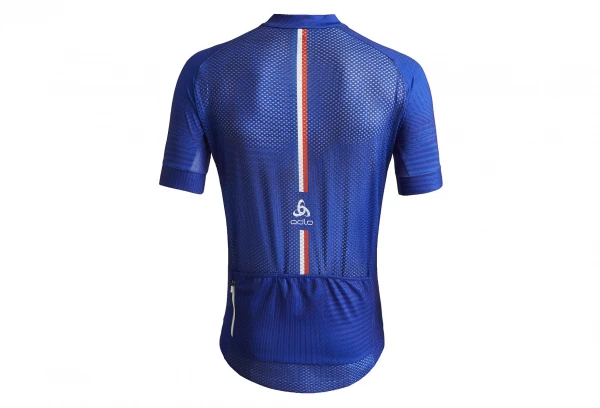 Maillot Manches Courtes Odlo Performance France Bleu â Image 2