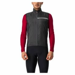 Gilet Castelli Squadra Stretch Noir / Gris
