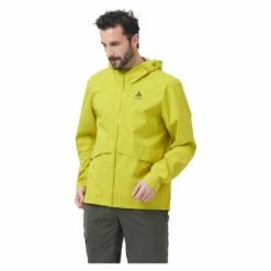 Veste Imperméable Odlo Ride Easy Waterproof Jaune