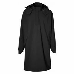 Poncho Basil Mosse Noir