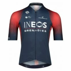 Maillot Manches Courtes Bioracer Ineos Grenadiers Icon Bleu