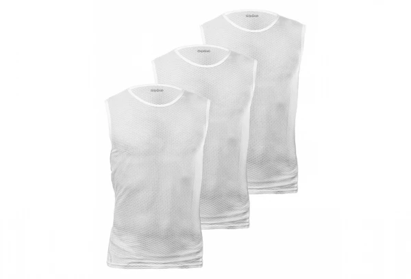 Sous-Maillot GripGrab Ultralight Sans-Manches Mesh Blanc (Pack De 3)