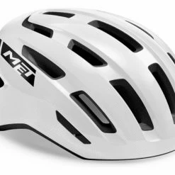 Casque Route Met Miles Blanc Brillant 2022