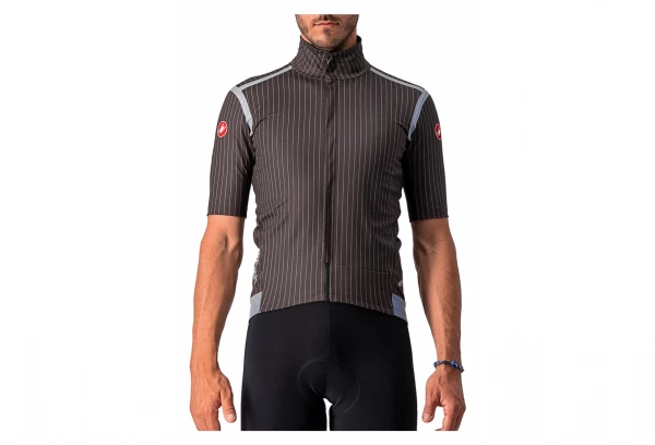 Maillot Manches Courtes Castelli Gabba RoS Gris Foncé / Gris Clair