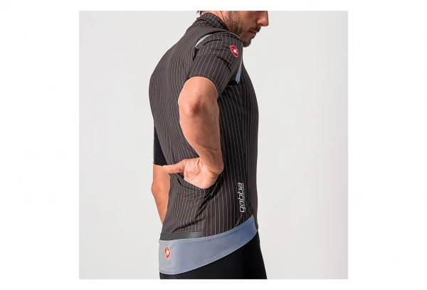 Maillot Manches Courtes Castelli Gabba RoS Gris Foncé / Gris Clair – Image 3