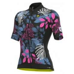 Maillot Manches Courtes Femme Alé Garden Noir