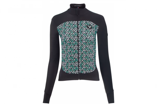 Maillot Manches Longues Femme LeBram Croix De Fer Menthe Coupe Ajustée Rouge / Noir – Image 2