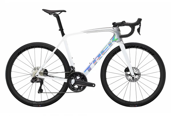 Vélo De Route Trek Émonda SL 7 Shimano Ultegra Di2 12V 700 Mm Blanc / Quicksilver 2023