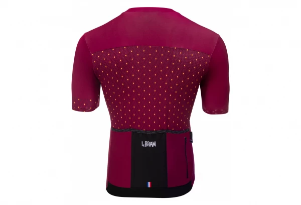 Maillot Manches Courtes LeBram Luz Ardiden Bordeaux Coupe Ajustée Rouge / Rouge – Image 4