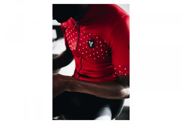 Maillot Manches Courtes LeBram Luz Ardiden Bordeaux Coupe Ajustée Rouge / Rouge – Image 7