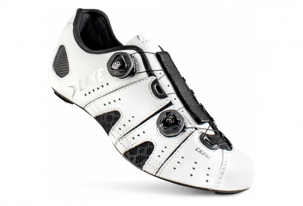 Chaussures Route Lake CX241-X Noir/Argent Version Large â Image 2