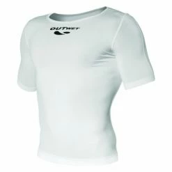 Sous-Maillot Manches Courtes OutwetSHARK2 Structure Lisse Unisexe Blanc
