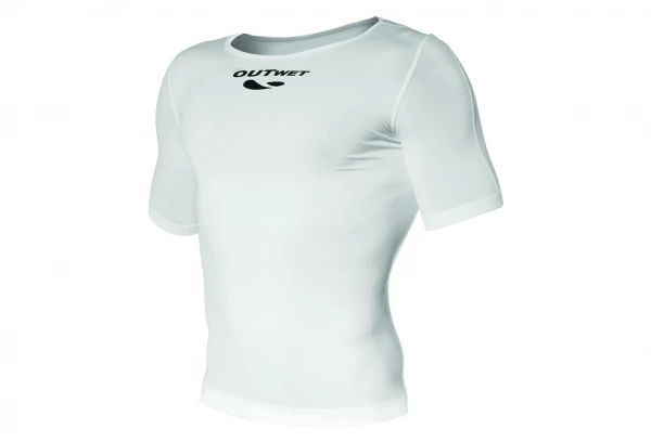 Sous-Maillot Manches Courtes OutwetSHARK2 Structure Lisse Unisexe Blanc
