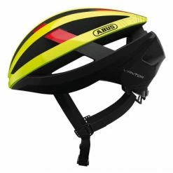Casque Abus Viantor Jaune Fluo Rouge